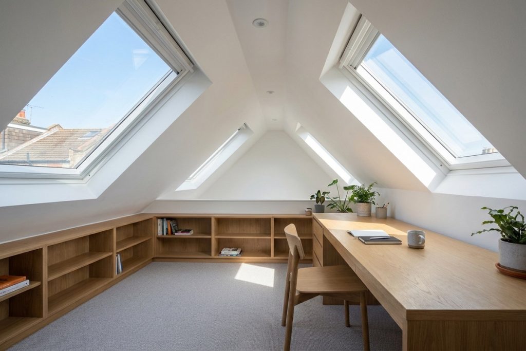 Velux rooflights fitted on home extensions Winchester build